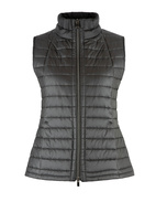 Quilted Down Vest Black Stl 42