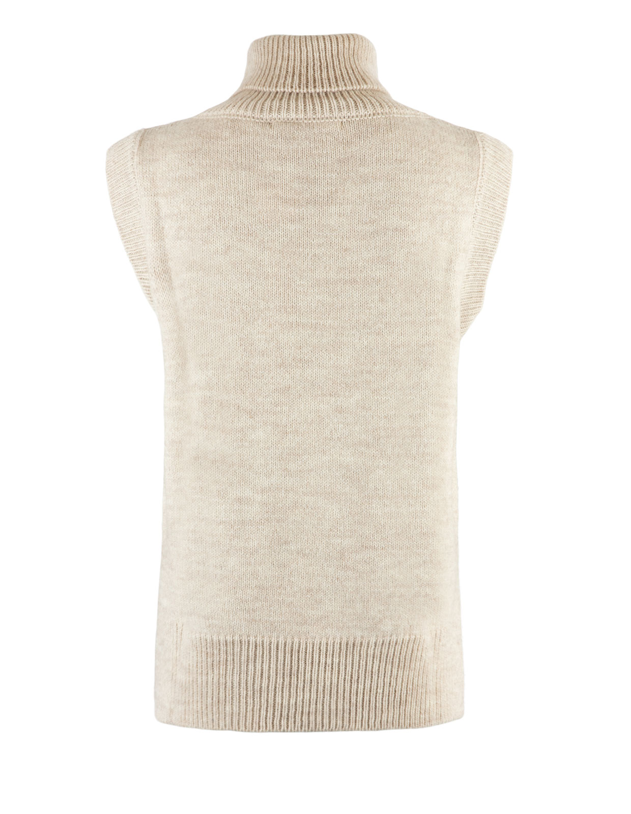 Fiji Turtle Necked Slipover Ljusbeige