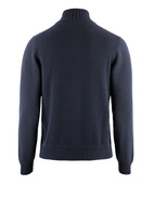 Full Zip Cardigan Felted Cashmere Navy Stl 48