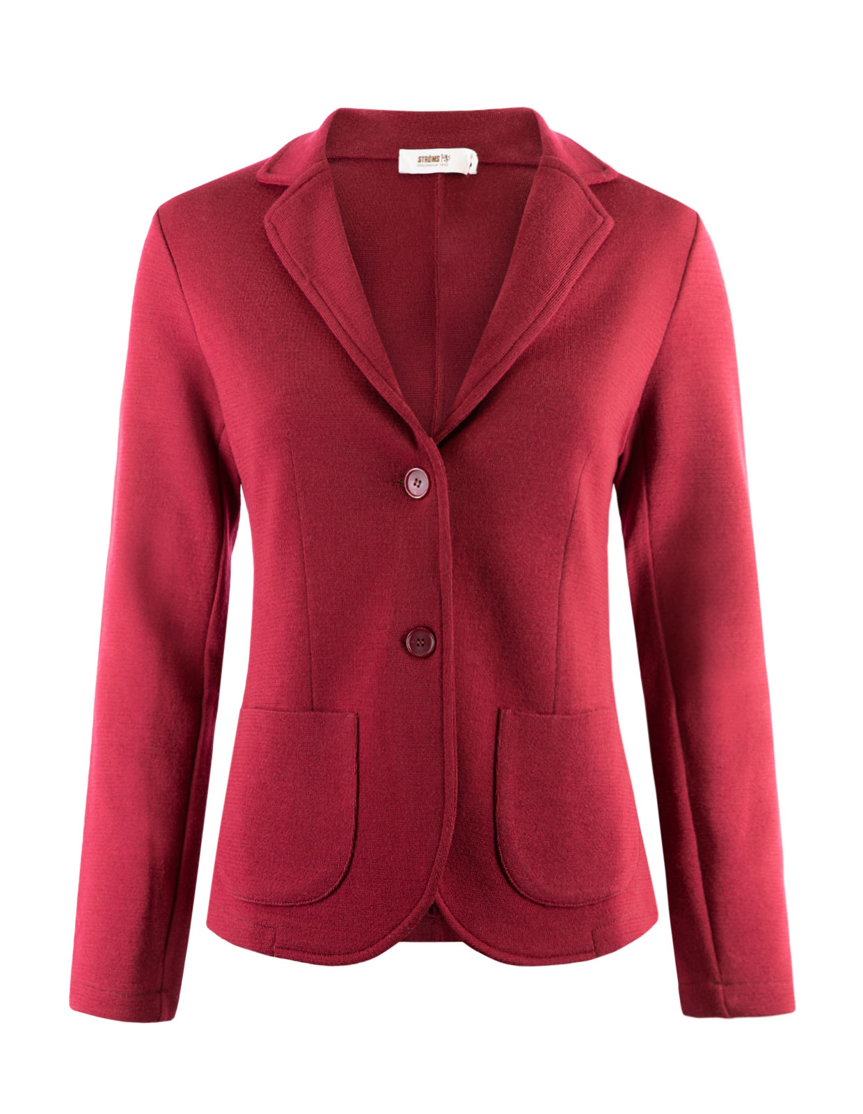 Knitted Jacket Burgundy Knitted Jacket Burgundy