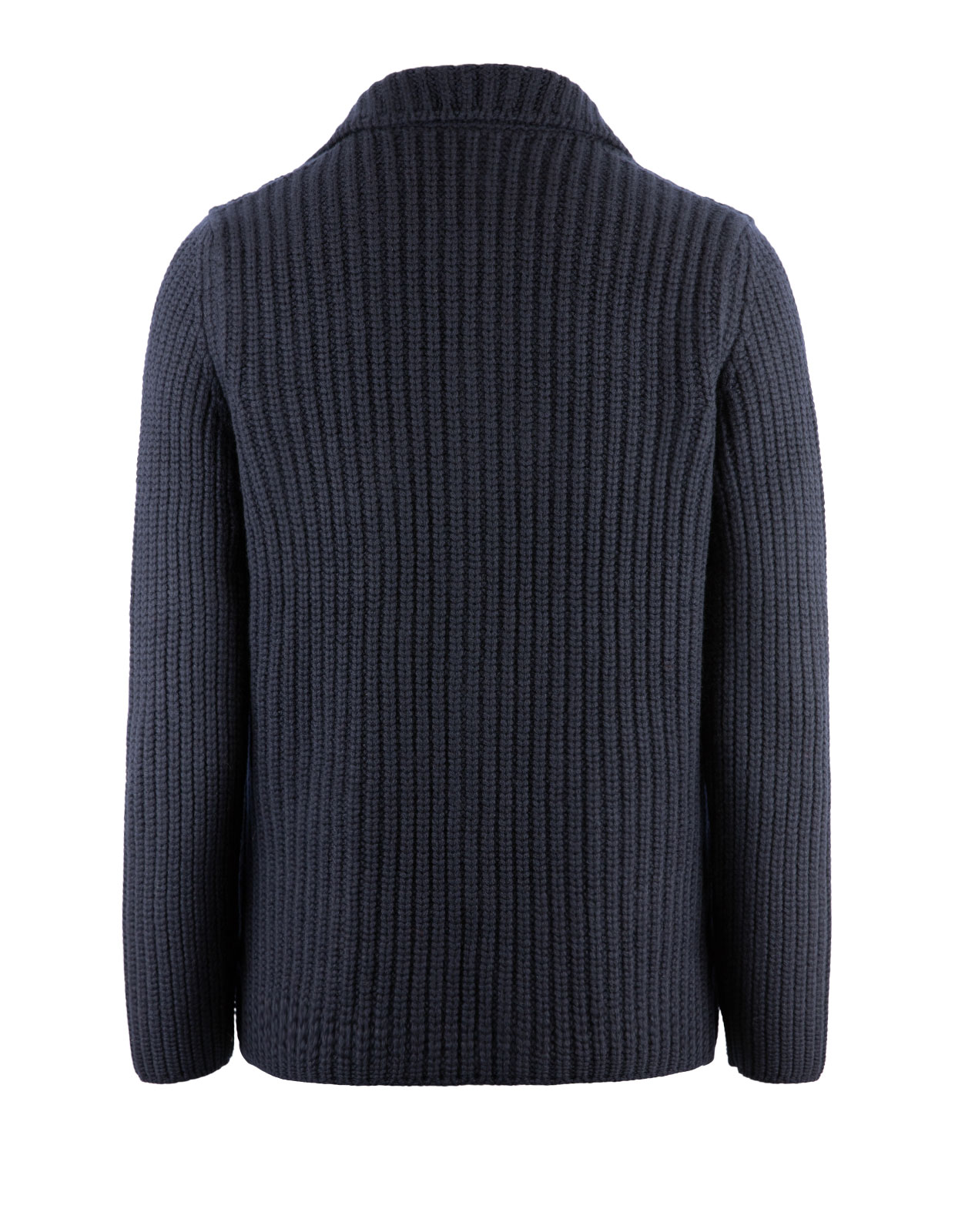 Knitted Cardigan Blazer Wool Navy