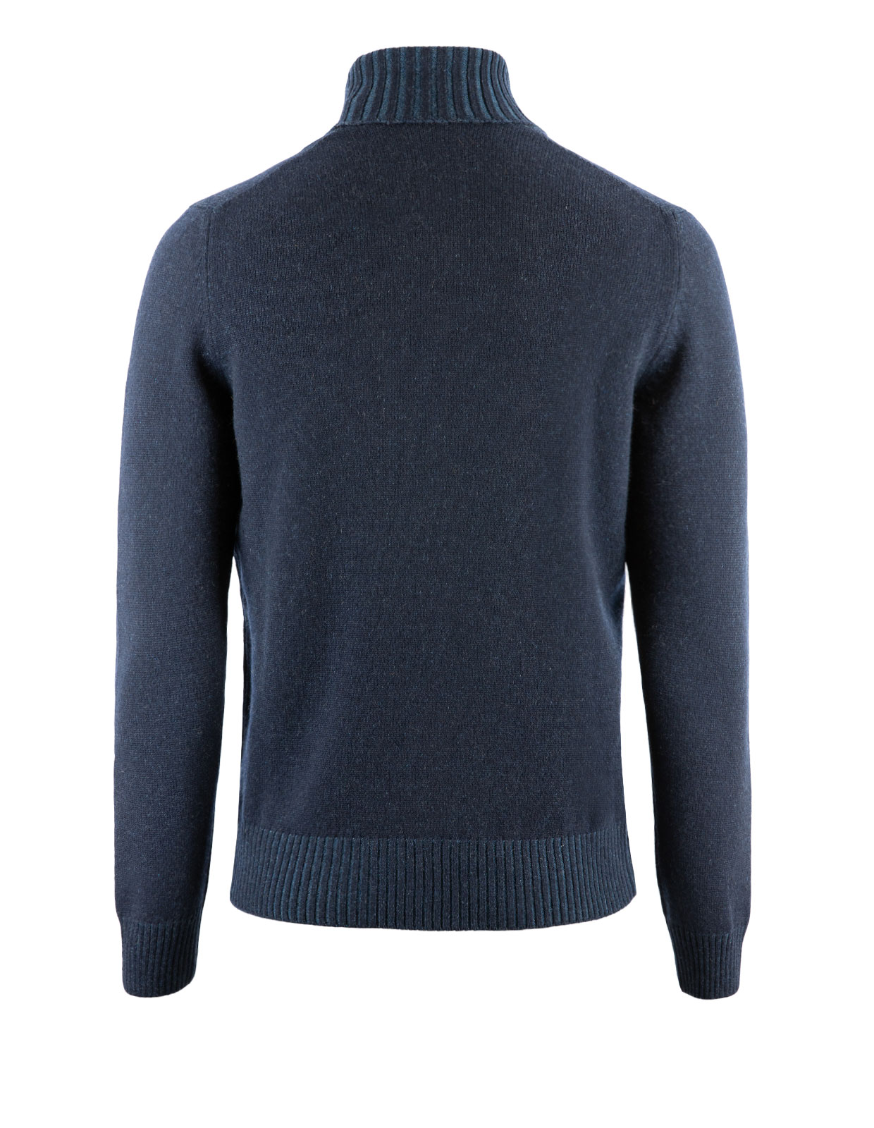 Pure Cashmere Roll Neck Navy