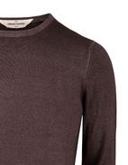 Rundhalsad Tröja Vintage Merino Brun
