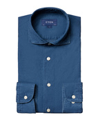 Contemporary Fit Soft Denim Shirt Indigo Stl 40