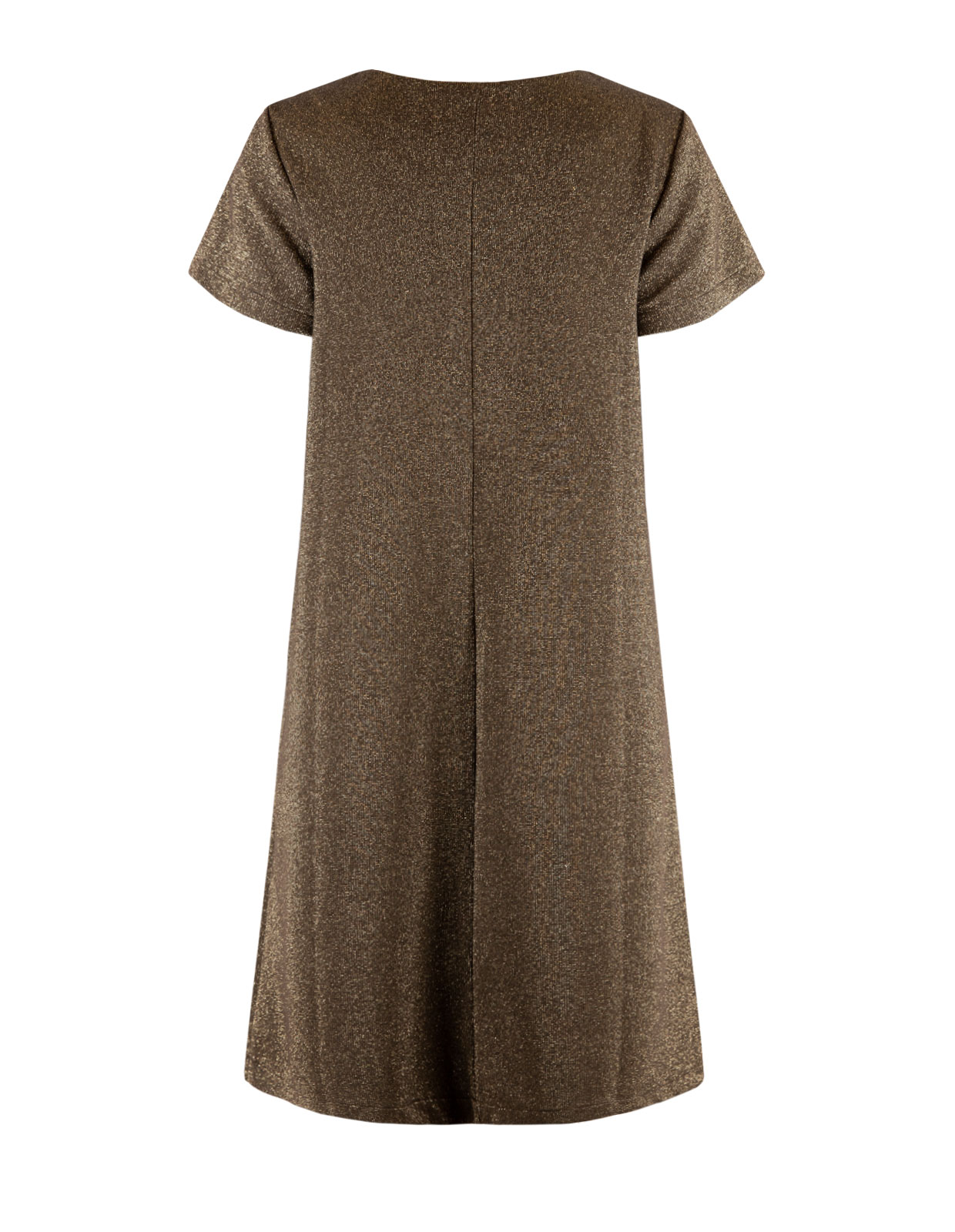 Teardrop Jersey Dress Brown Shimmer