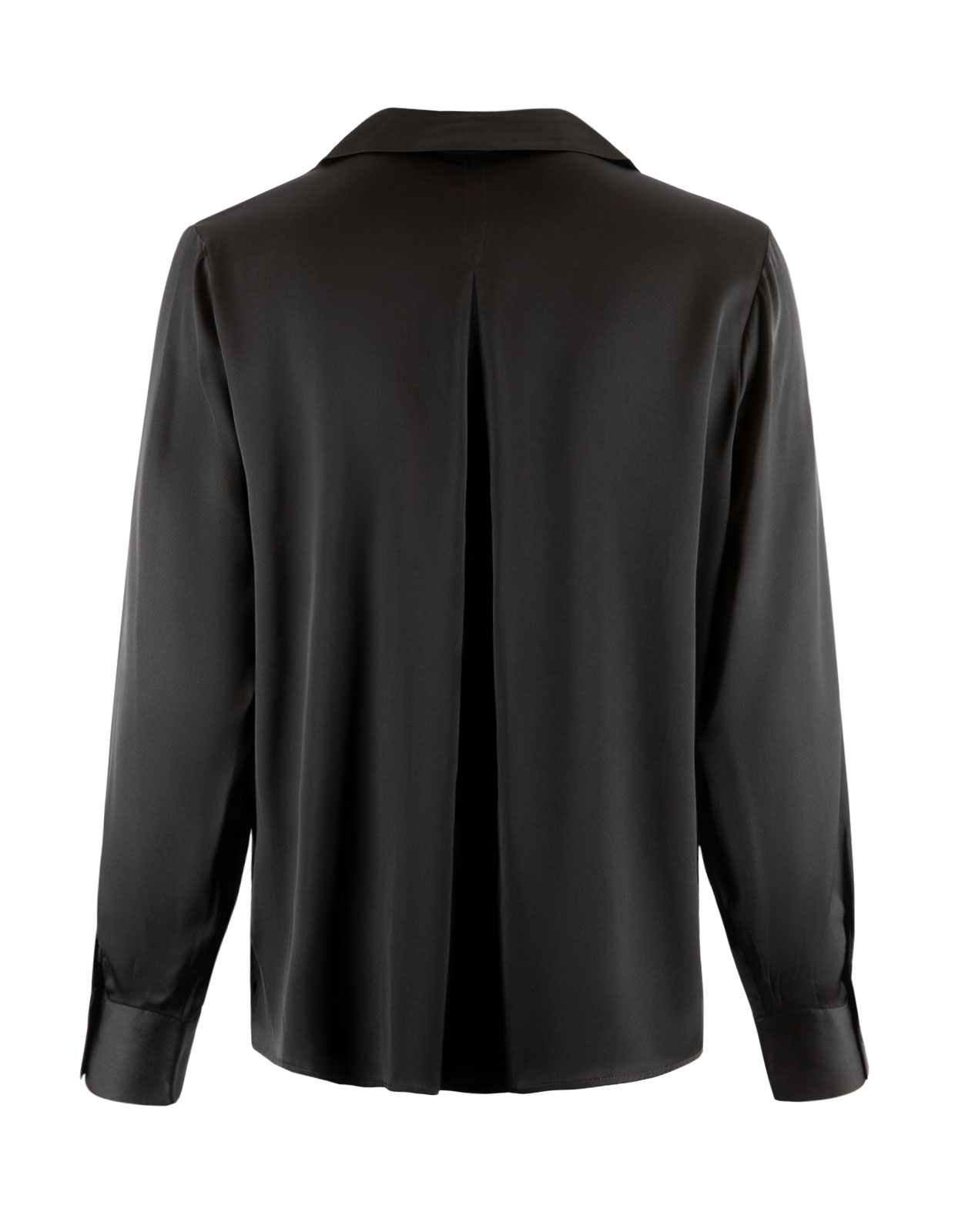 Chelsea Oversized Silk Shirt Black