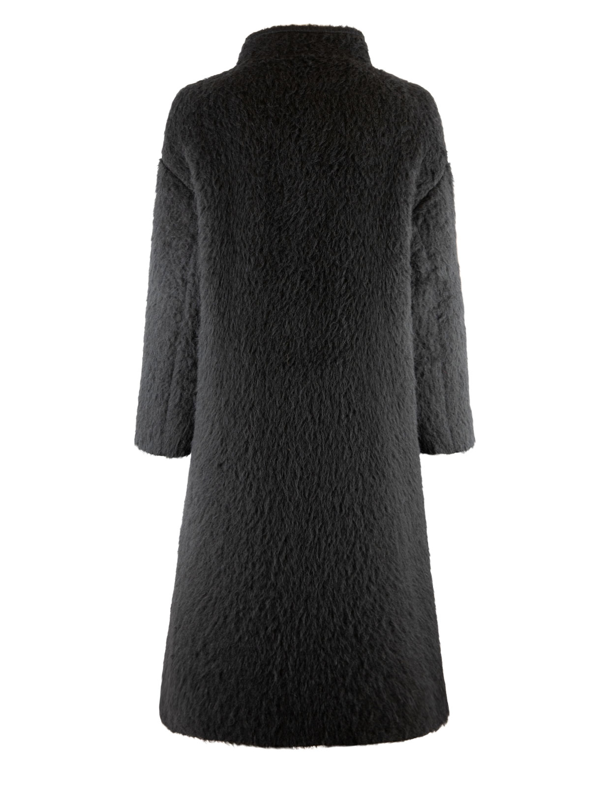 Fluffy Long Coat Black