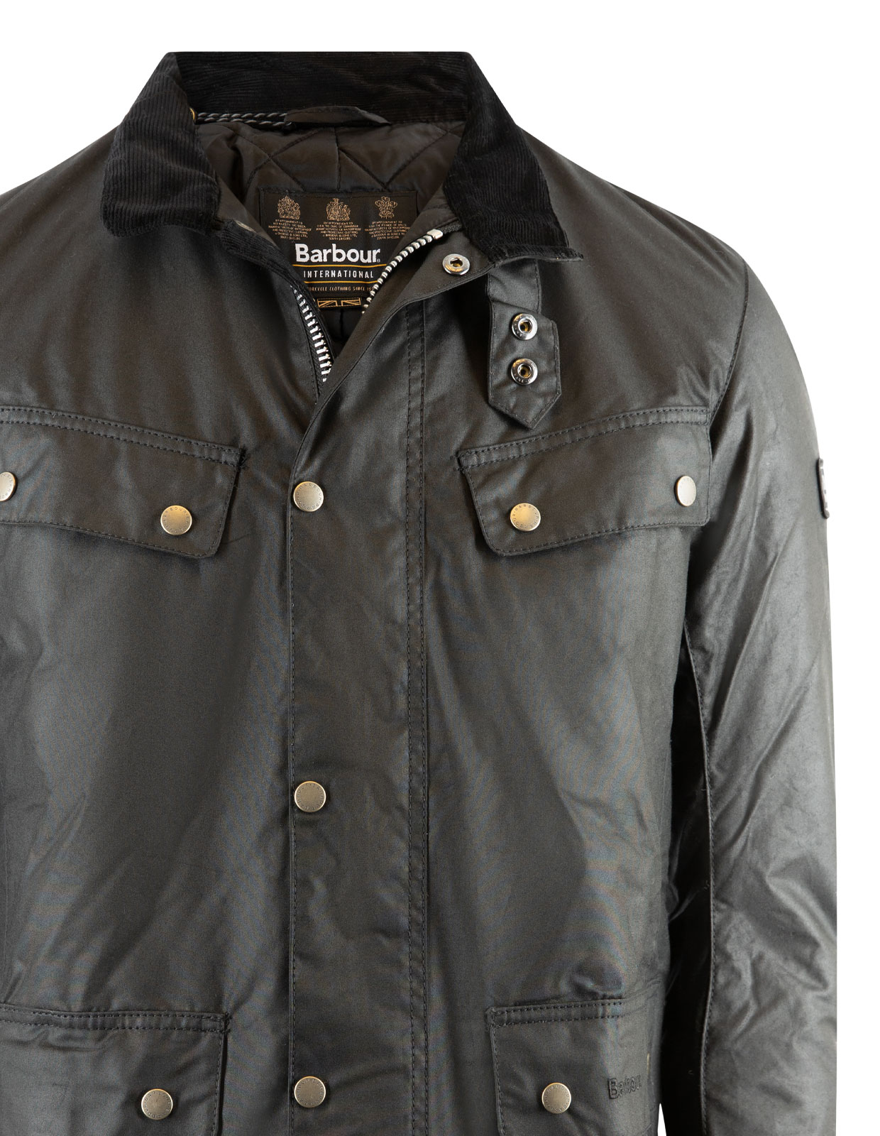 Duke Wax Jacket Svart