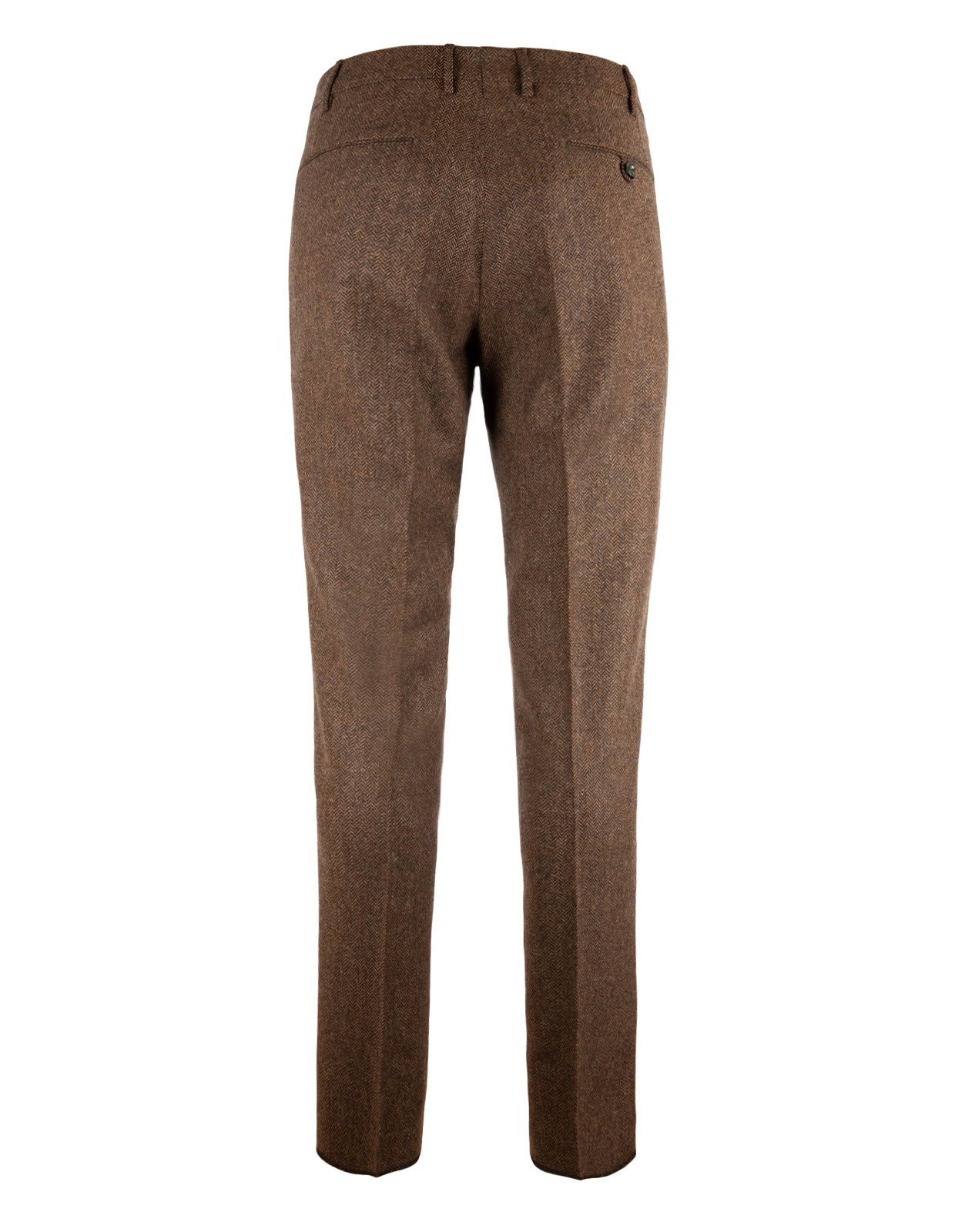 Retro Theca Pleated Trouser Tweed Brown