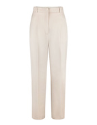 Cropped Trousers Light Grey