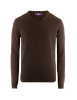 V-Neck Cashmere Chocolate