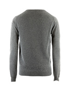 V-Neck Cashmere Dark Heather Grey