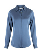 Susan Silk Shirt Blue