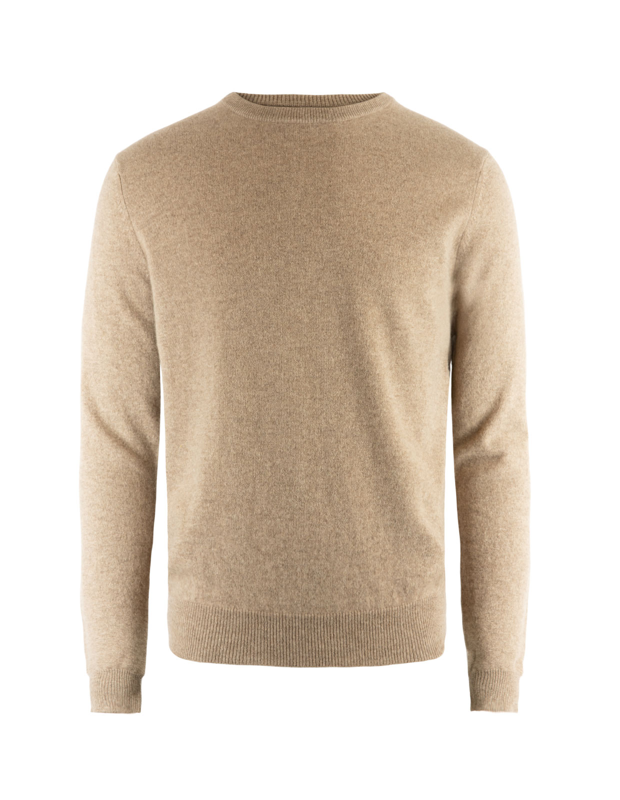 Crew Neck Cashmere Sand Melange