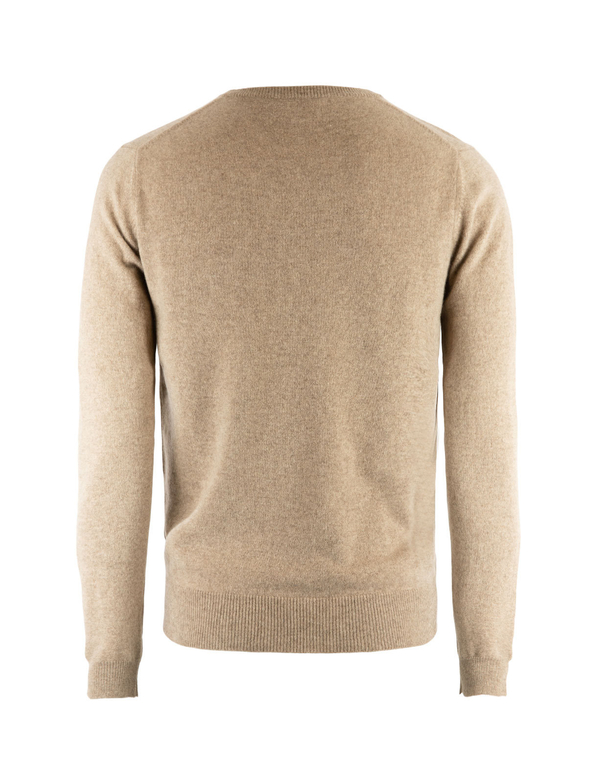 Crew Neck Cashmere Sand Melange