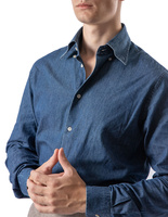 Slim Fit XLÄ Skjorta Denim Mörkblå XLÄ39