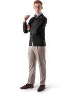 Shirt Cardigan Merino Black
