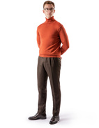 Roll Neck Merino Spice Orange