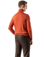Roll Neck Merino Spice Orange