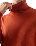 Roll Neck Merino Spice Orange