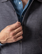 Shirt Cardigan Merino Flannel Grey