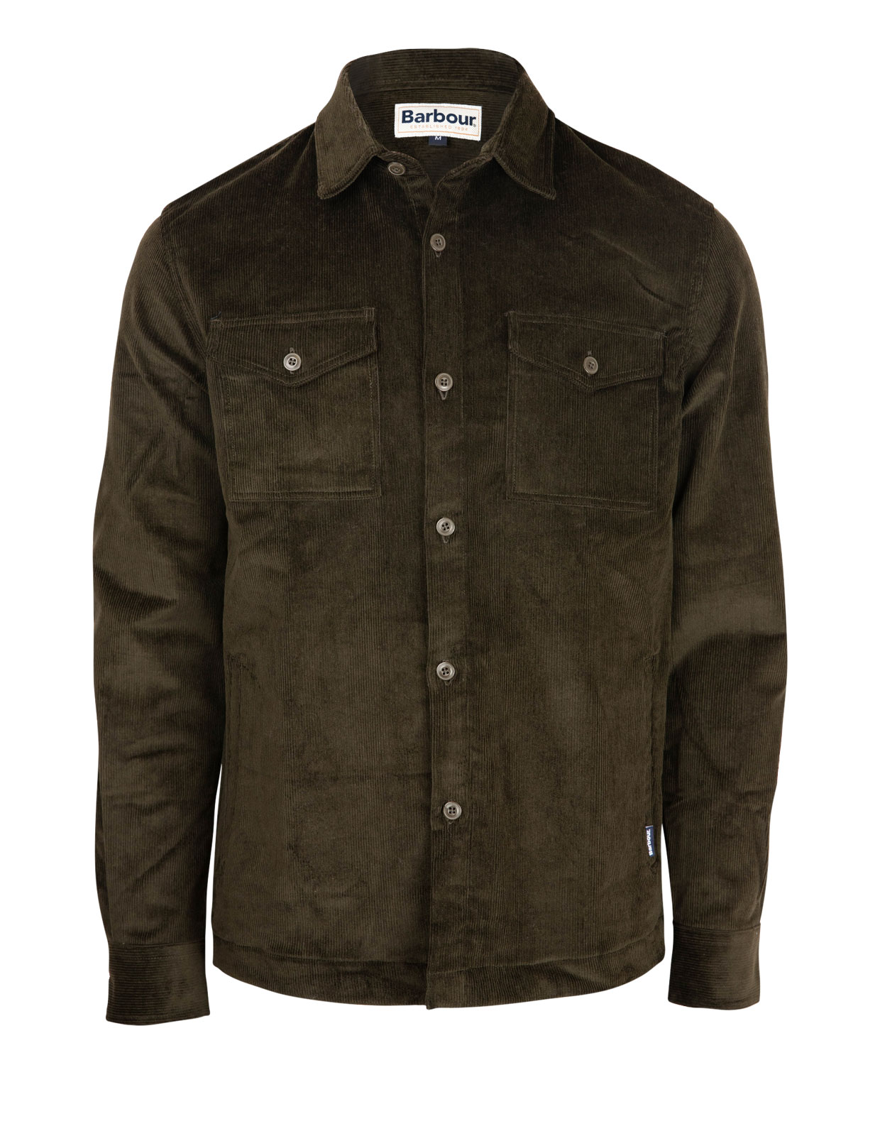 Cord Overshirt Olivgrön