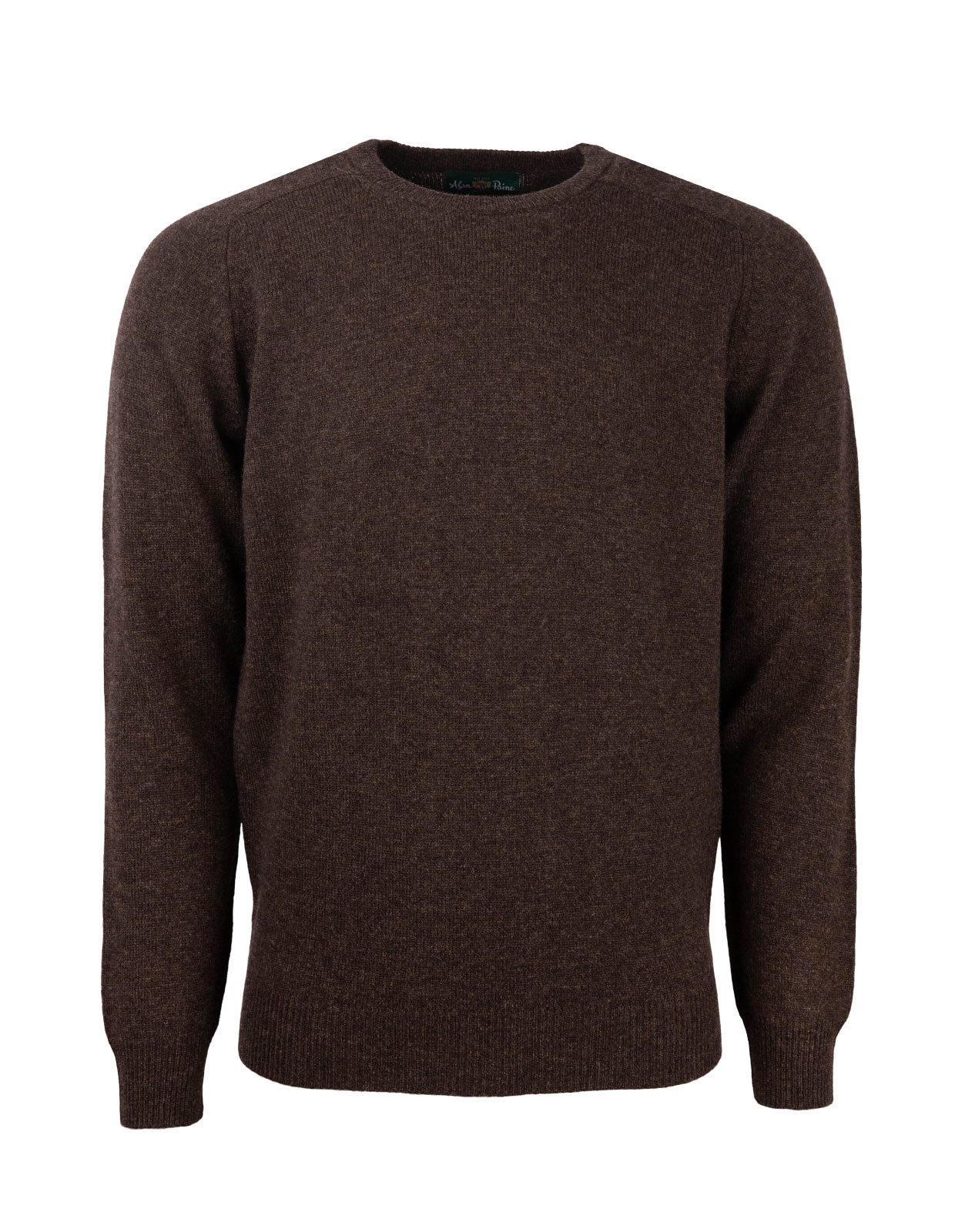 Lenzie Tröja Lammull Mörkbrun 58