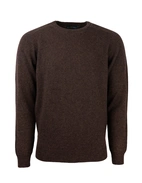 Lenzie Tröja Lammull Mörkbrun 58