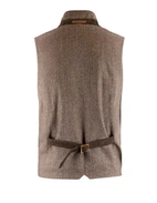 Dandy Tweed Väst Mörkbrun
