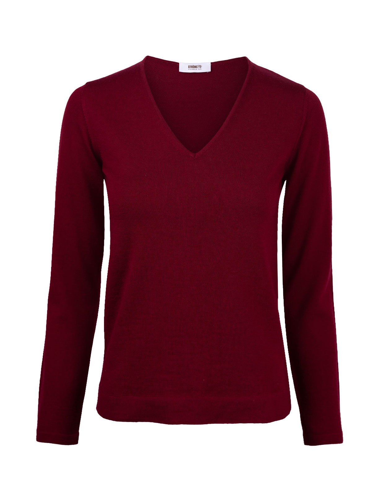 V-neck Sweater Bario/Burgundy Stl XS