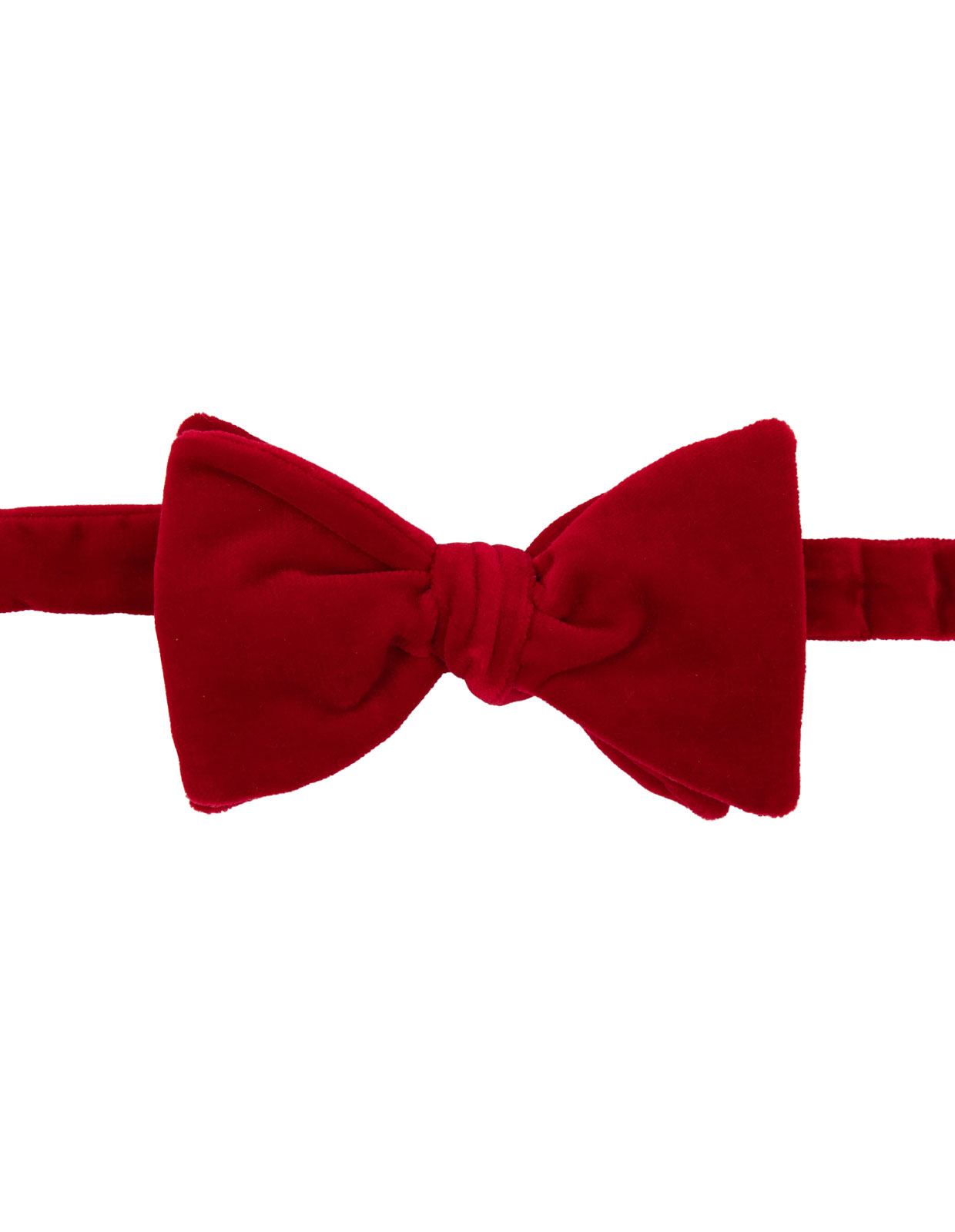 Classic Bow Tie Velvet Red