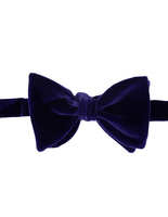 Classic Bow Tie Velvet Lilac