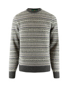 Towthorpe Fairisle Crew Neck Charcoal