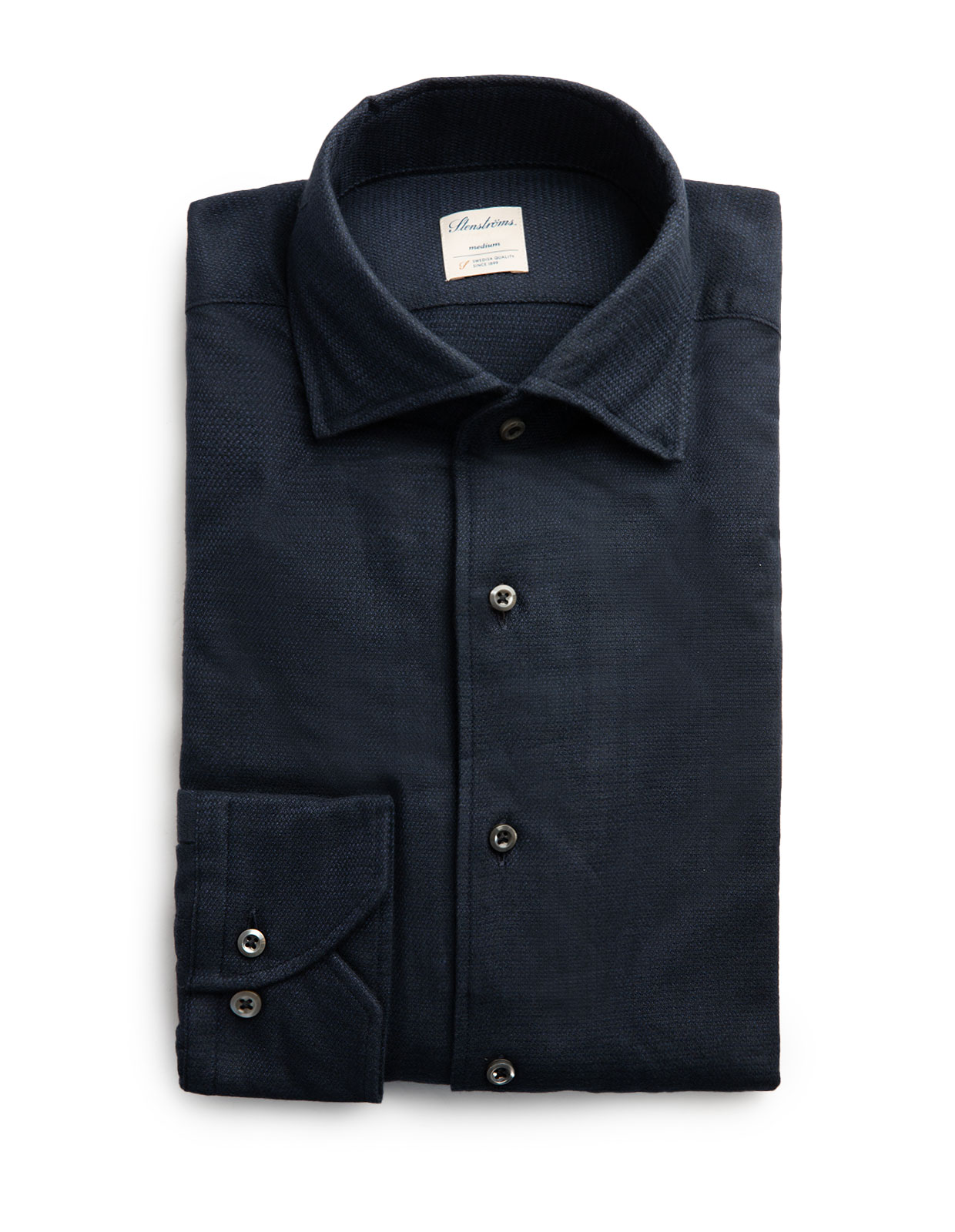 Fitted Body Skjorta Flannel Navy
