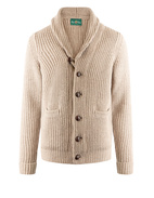 Usworth Shawl Collar Cardigan Mushroom