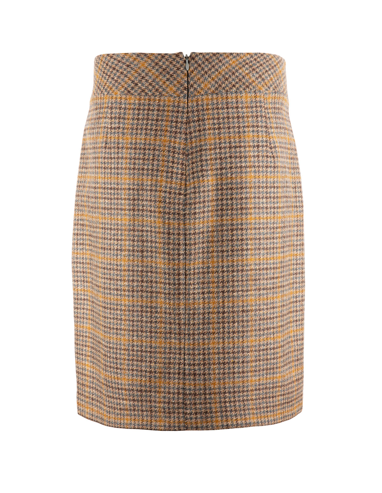 Skirt in Tweed Brown Check