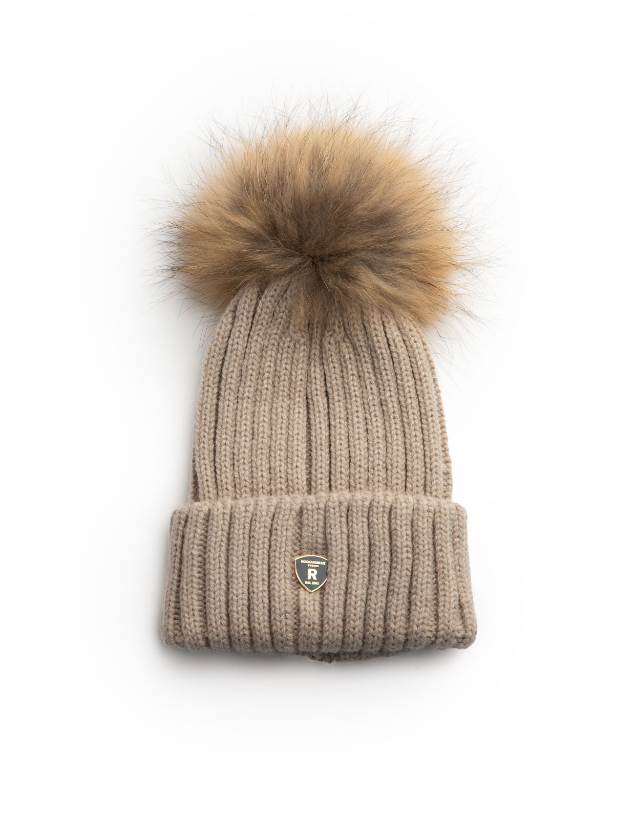Pom Pom Mössa Beige