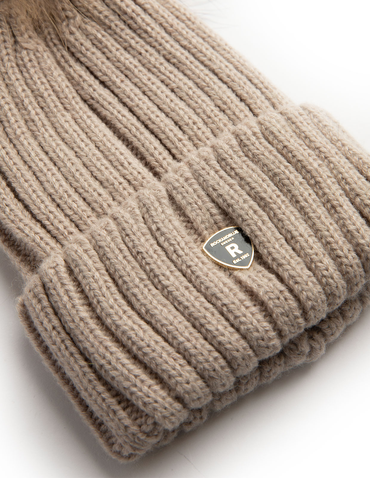 Pom Pom Mössa Beige