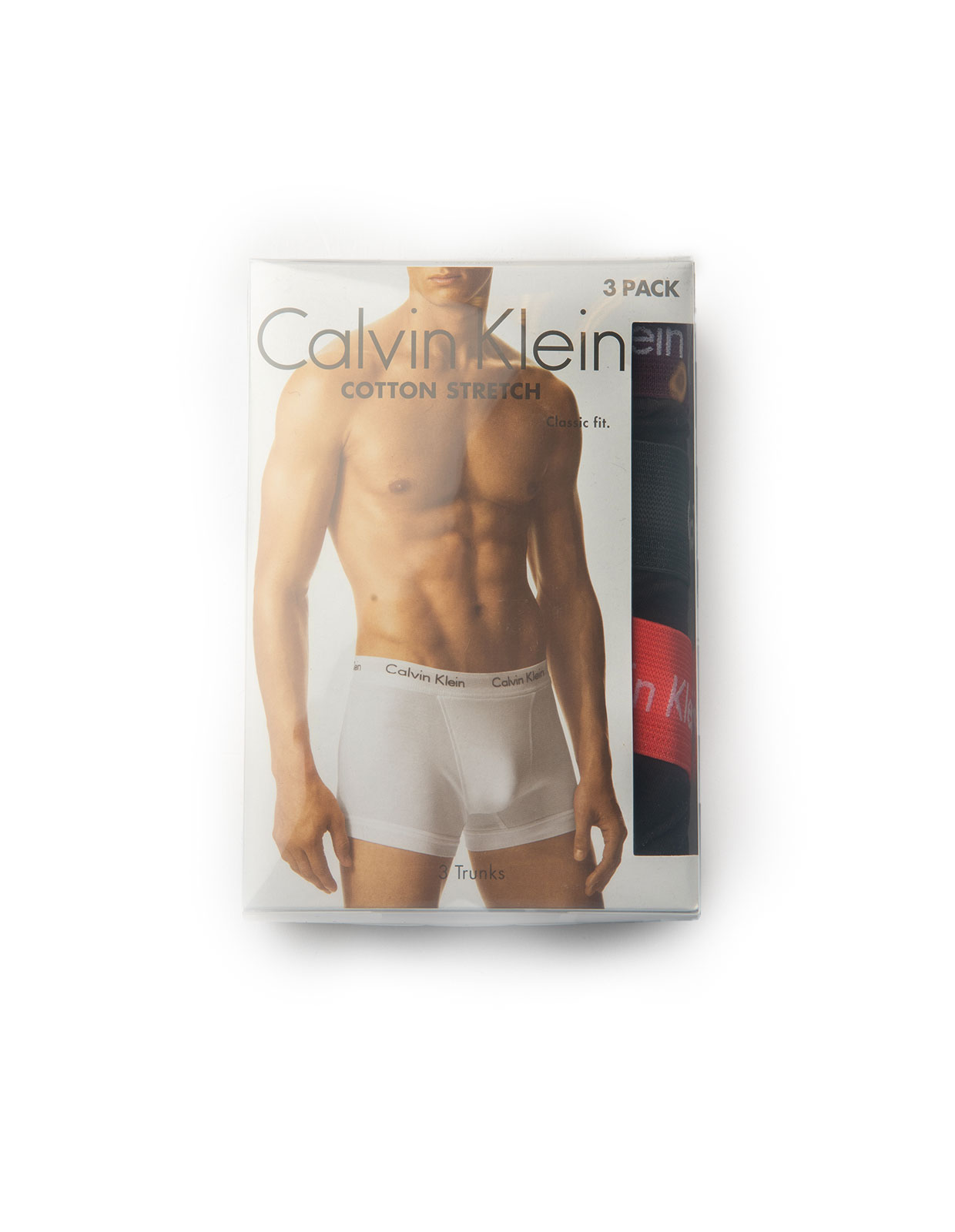 3-Pack Trunk Black/Col.Waistband