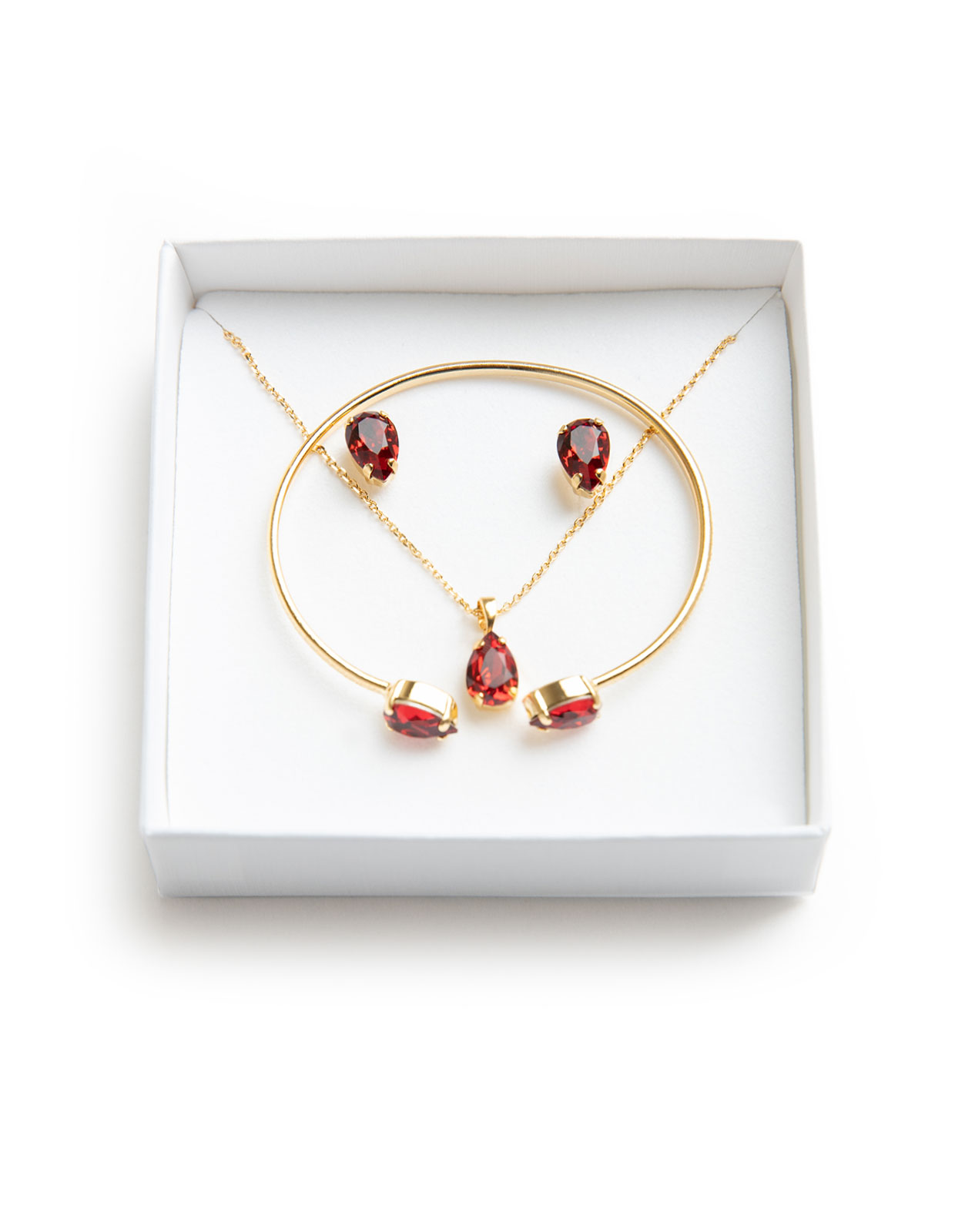 Petite Drop Box Scarlet