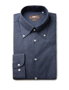 Slim Fit Skjorta Flanell Blå Stl 39