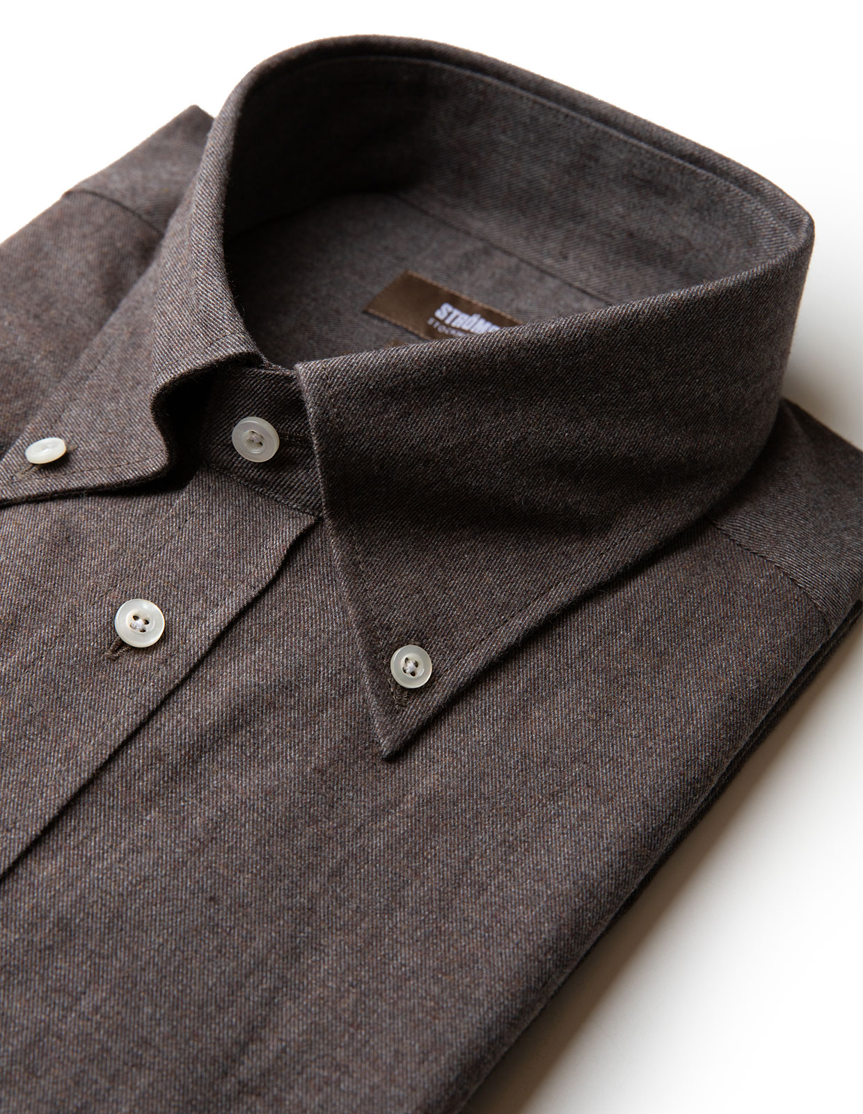 Slim Fit Skjorta Flanell Brun Slim Fit Skjorta Flanell Brun