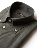 Regular Fit Skjorta Flanell Grön Stl 42