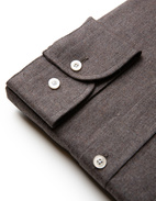 Regular Fit Skjorta Flanell Brun