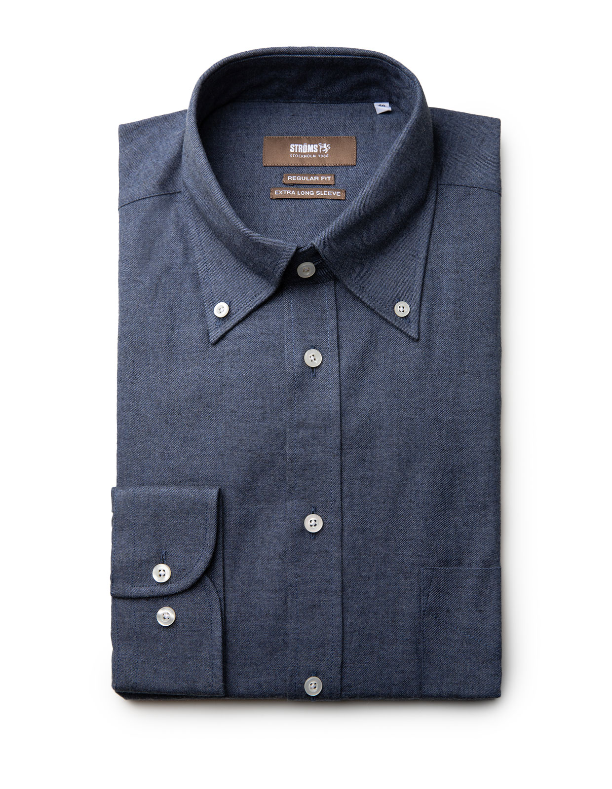 Regular Fit Skjorta XLÄ Flanell Blå Regular Fit Skjorta XLÄ Flanell Blå