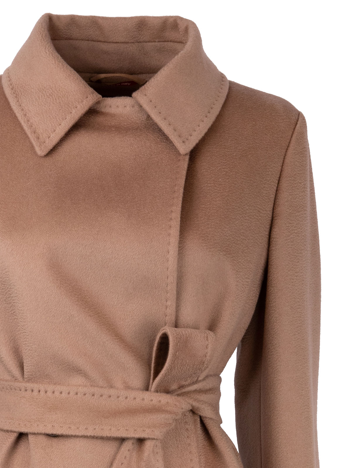 Collage Wool Coat Camel
