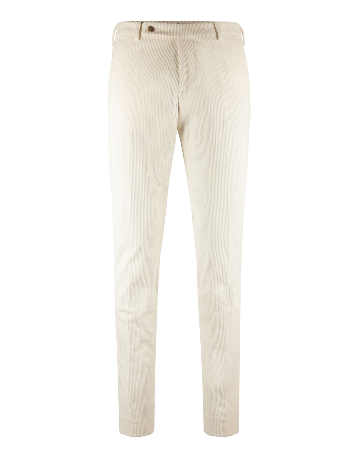 Comfort Slim Trouser Cord White