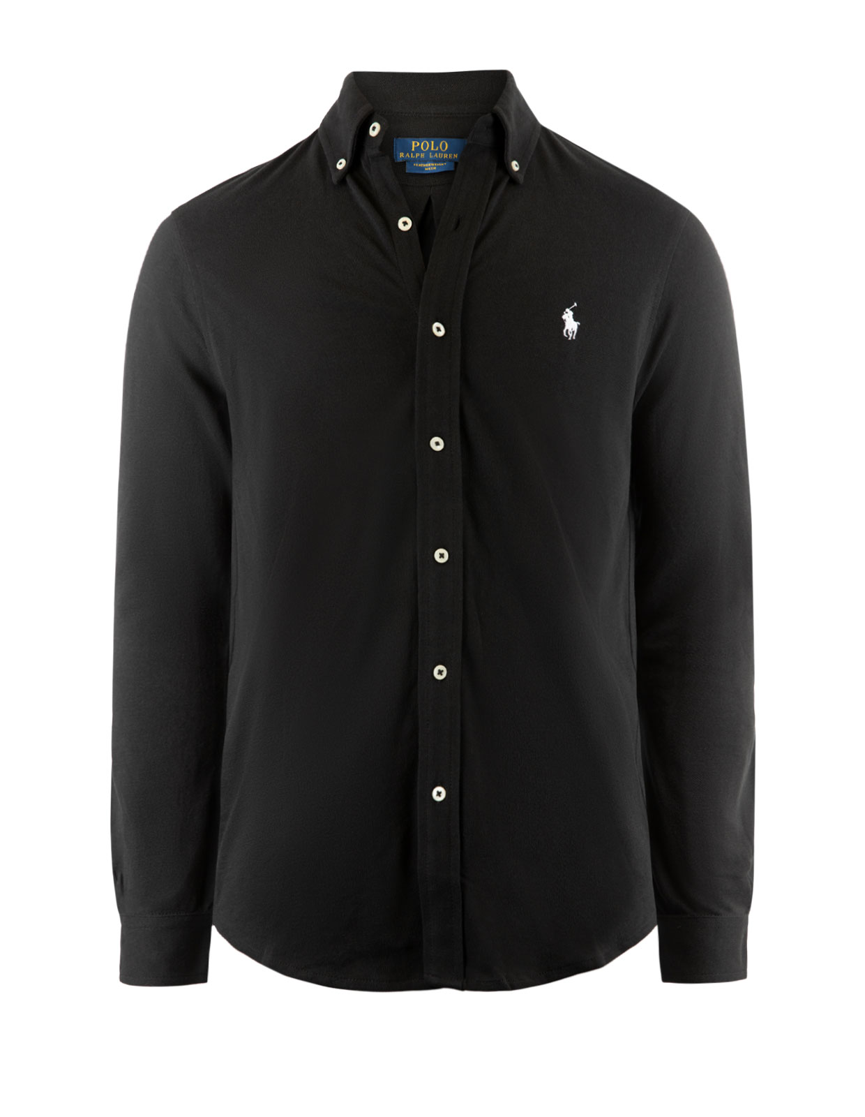 Featherweight Mesh Shirt Polo Black