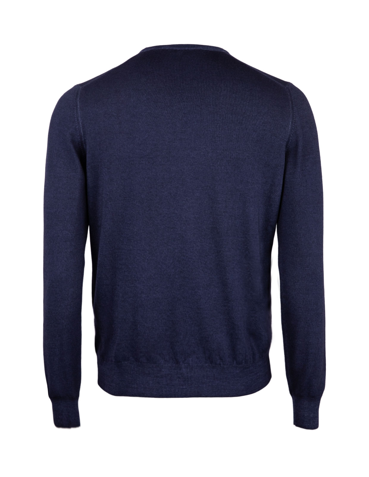 Rundhalsad Tröja Vintage Merino Marinblå