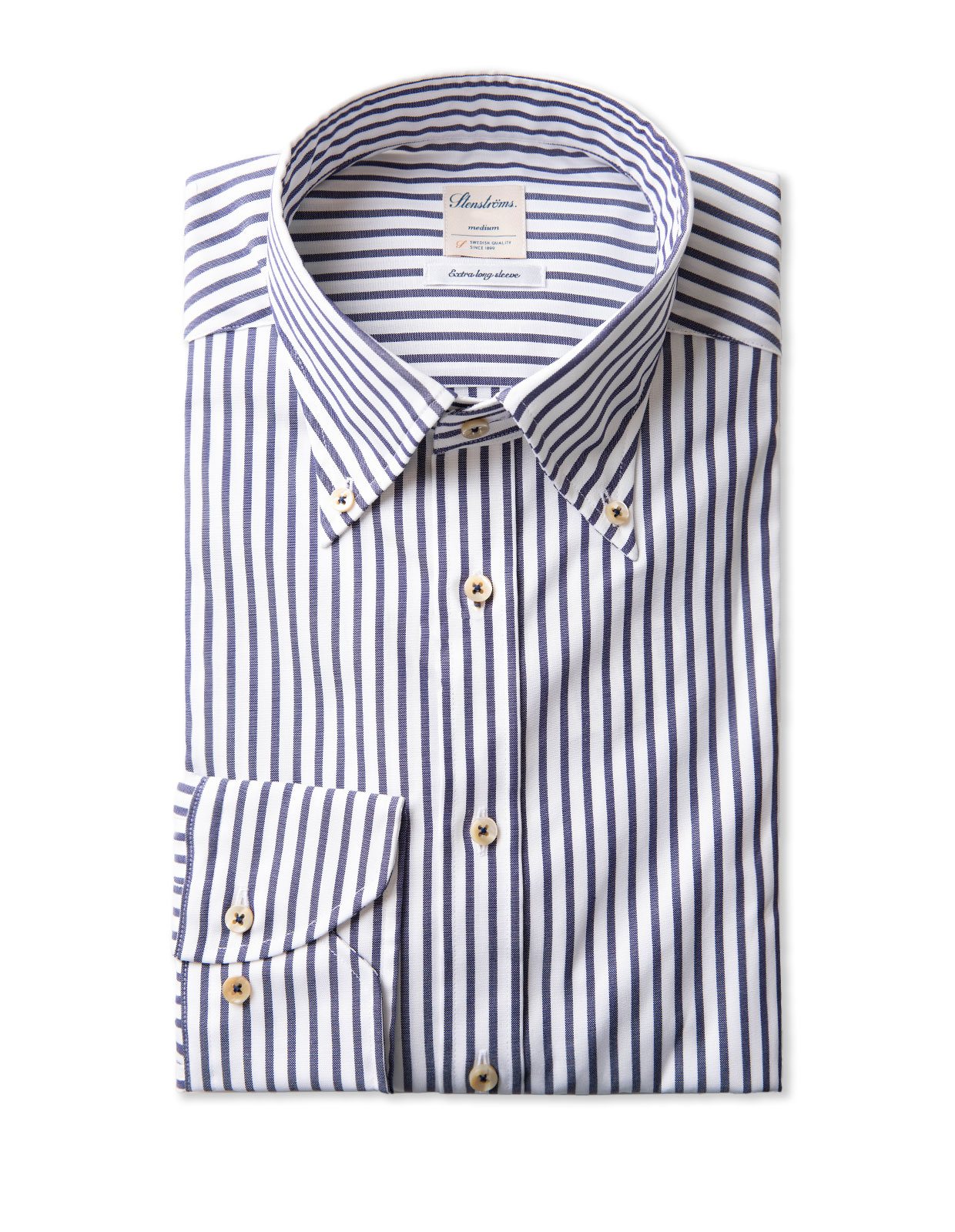 Slimline Extra long Sleeve Navy/White